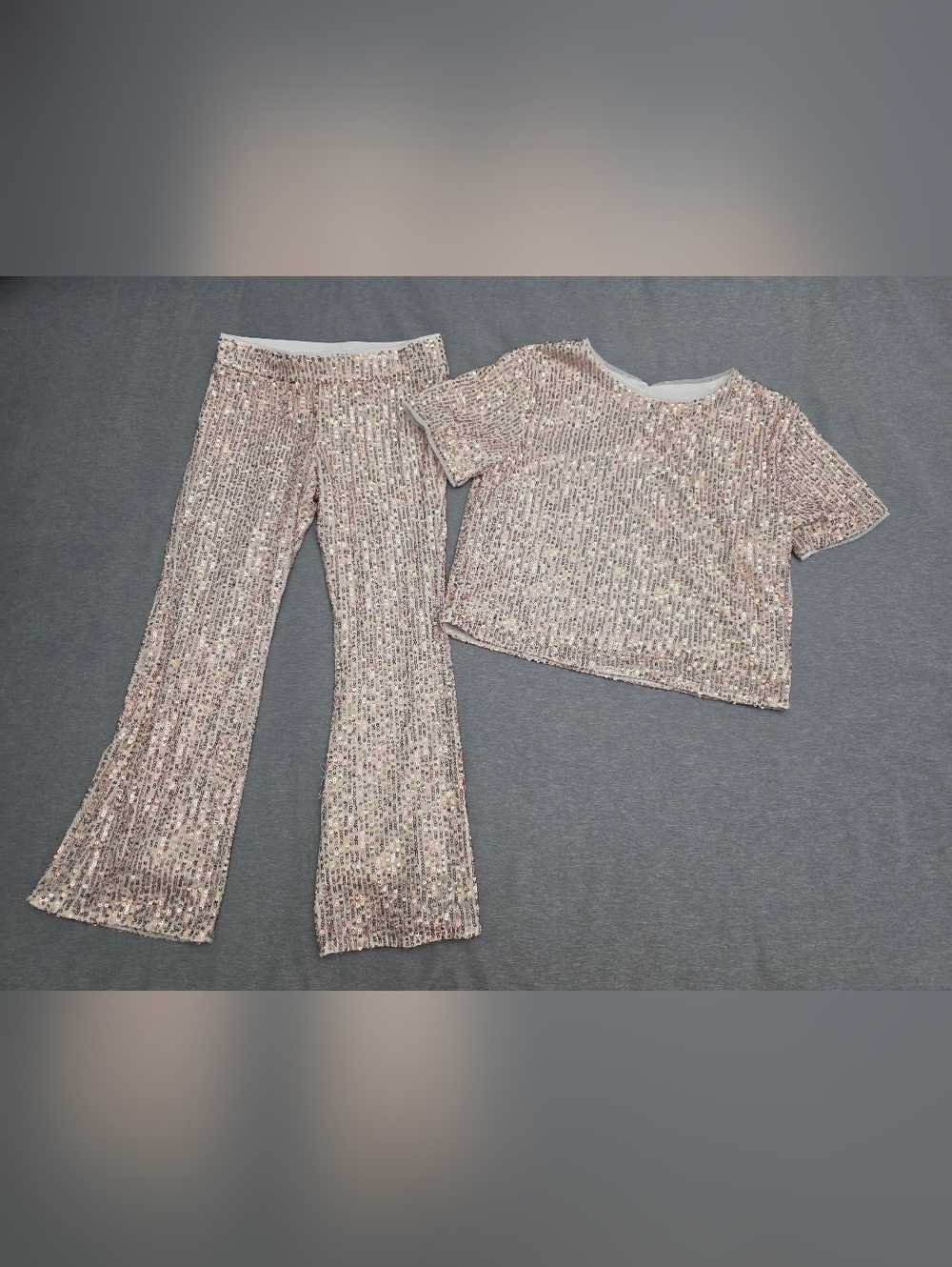 Cat & Jack Gold Sequin Two-Piece Set
